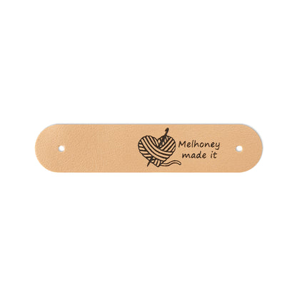 Personalized Leather Knitting Labels with Name, photo 11