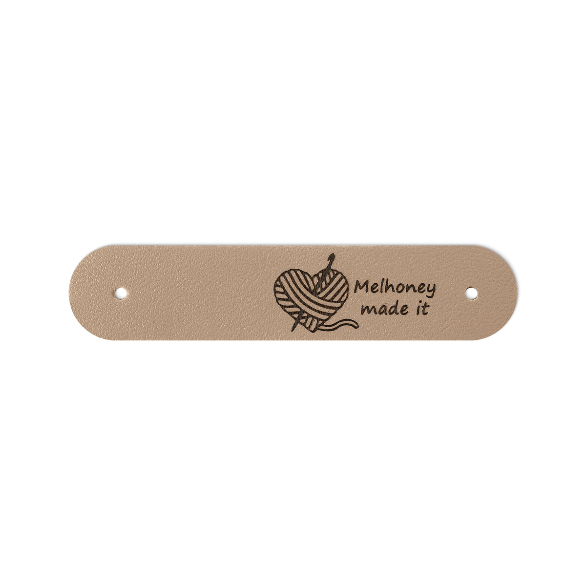 Personalized Leather Knitting Labels with Name, photo 13