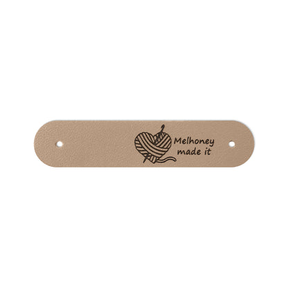 Personalized Leather Knitting Labels with Name, photo 13