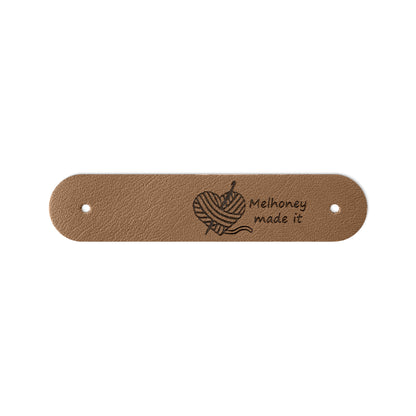 Personalized Leather Knitting Labels with Name, photo 14