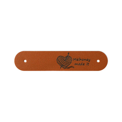 Personalized Leather Knitting Labels with Name, photo 15