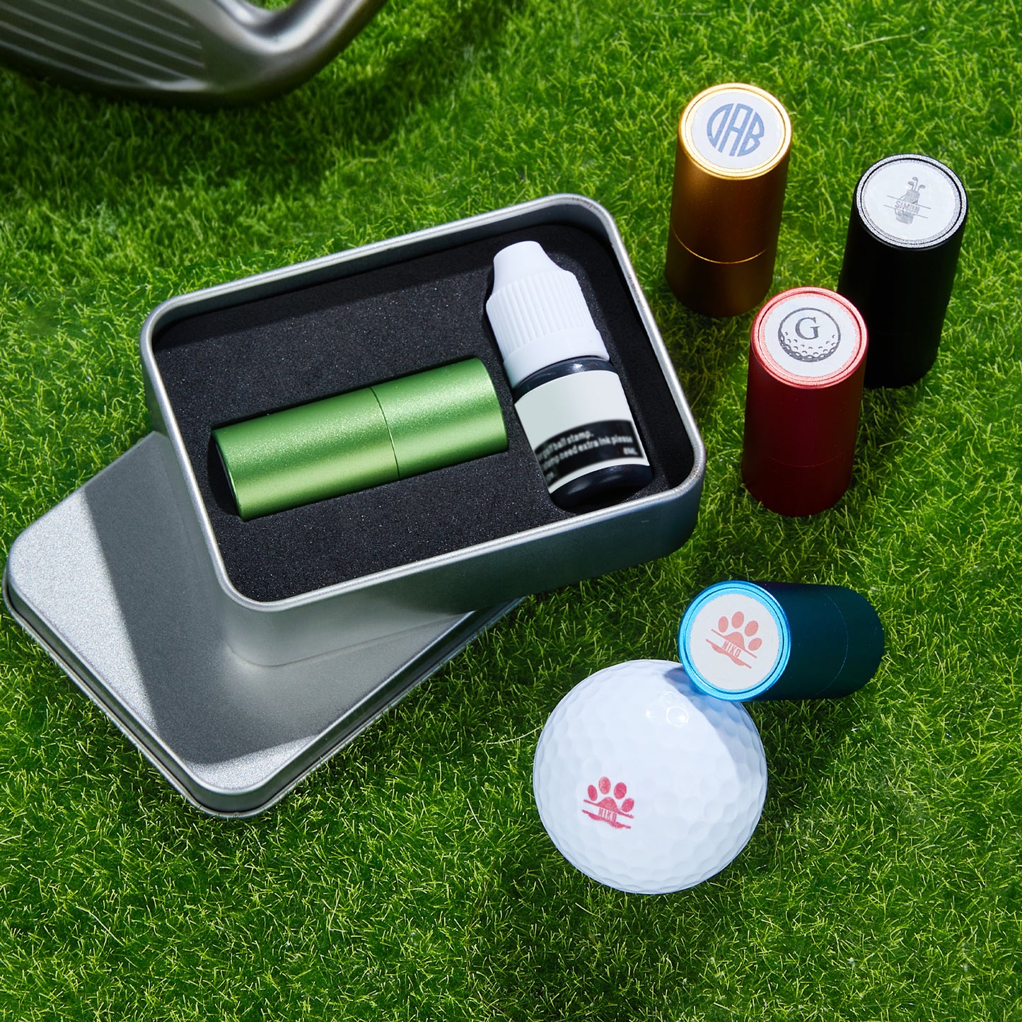 Personalized Golf Ball Stamp with Box