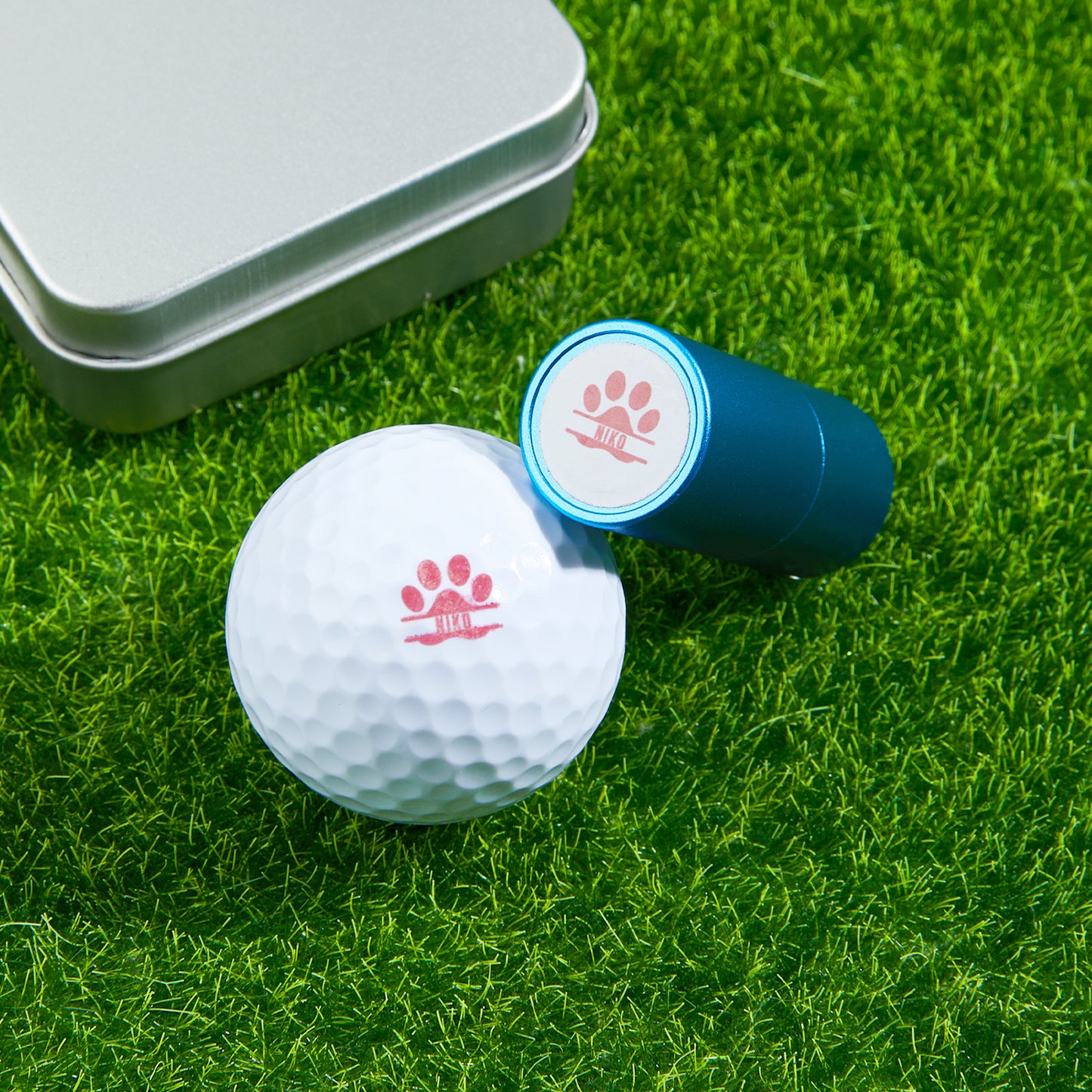 Personalized Golf Ball Stamp with Box