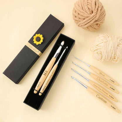 Personalized Crochet Hook Set with Name, photo 1
