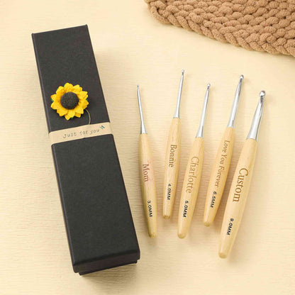Personalized Crochet Hook Set with Name, photo 2