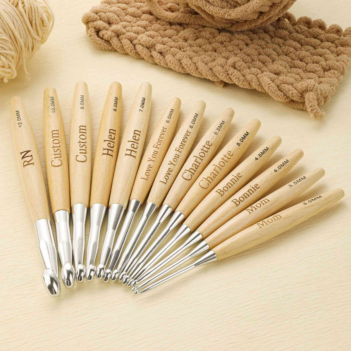 Personalized Crochet Hook Set with Name, photo 3
