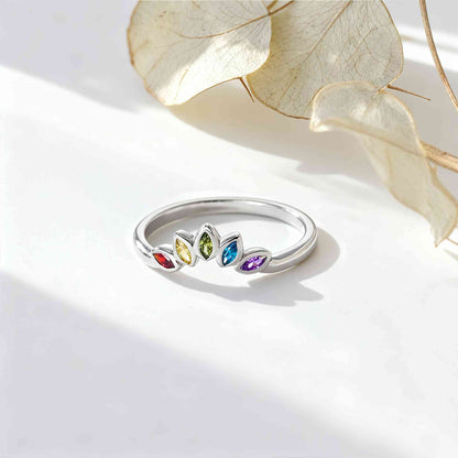 Marquise birthstone ring photo 1