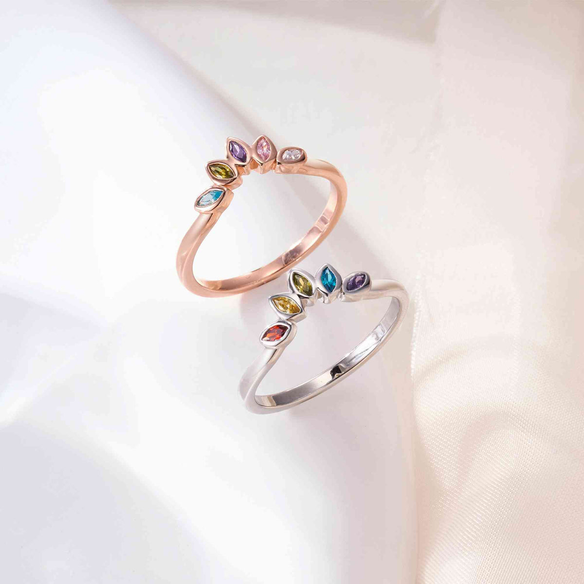 Marquise birthstone ring photo 2