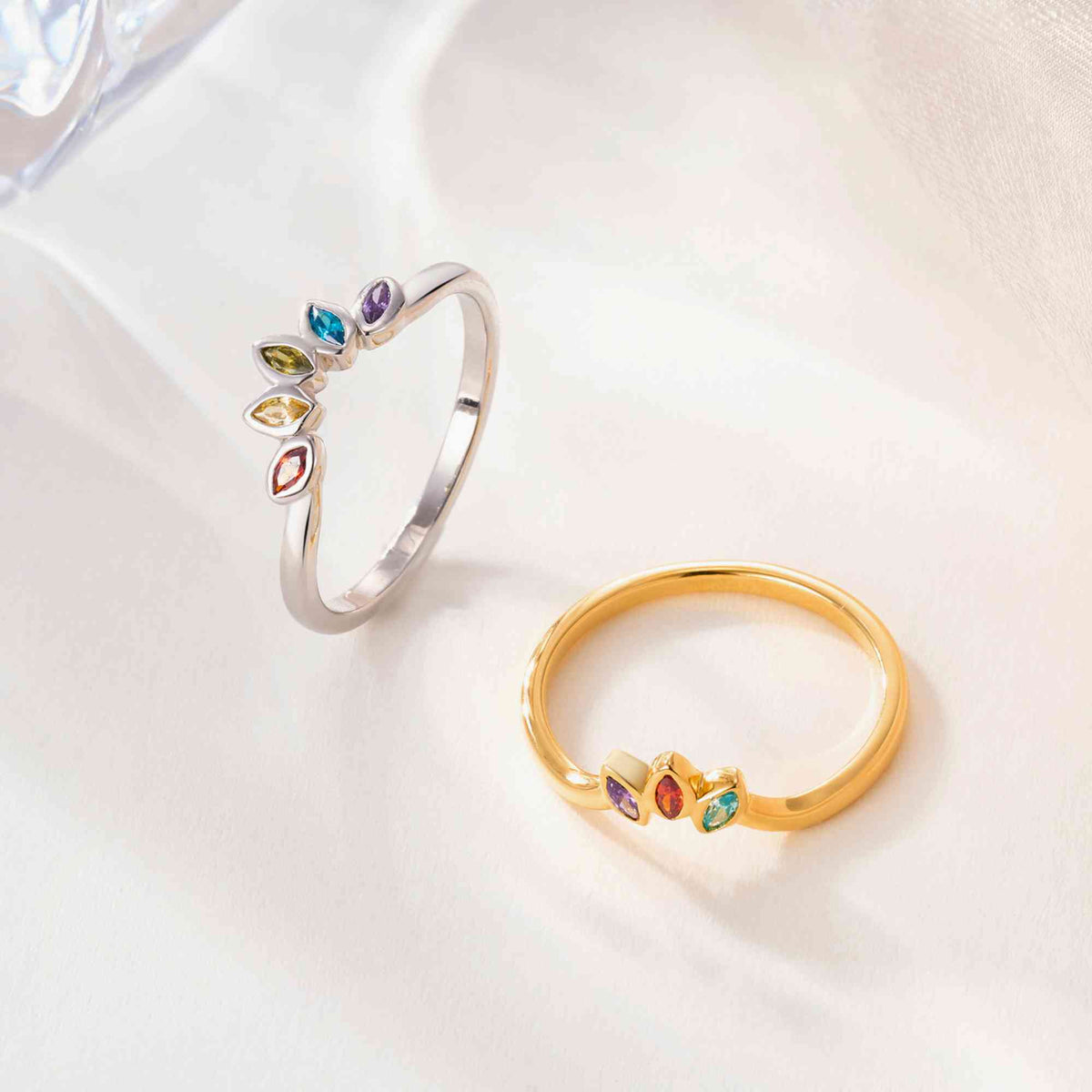 Marquise birthstone ring photo 4
