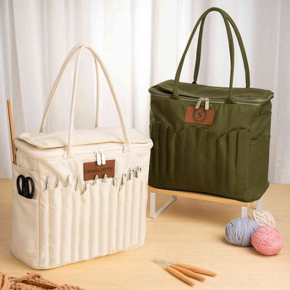 Personalized Knitting Bag with Name