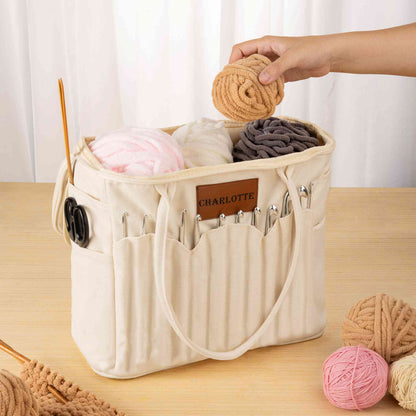 Personalized Knitting Bag with Name