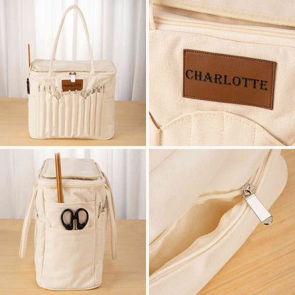 Personalized Knitting Bag with Name