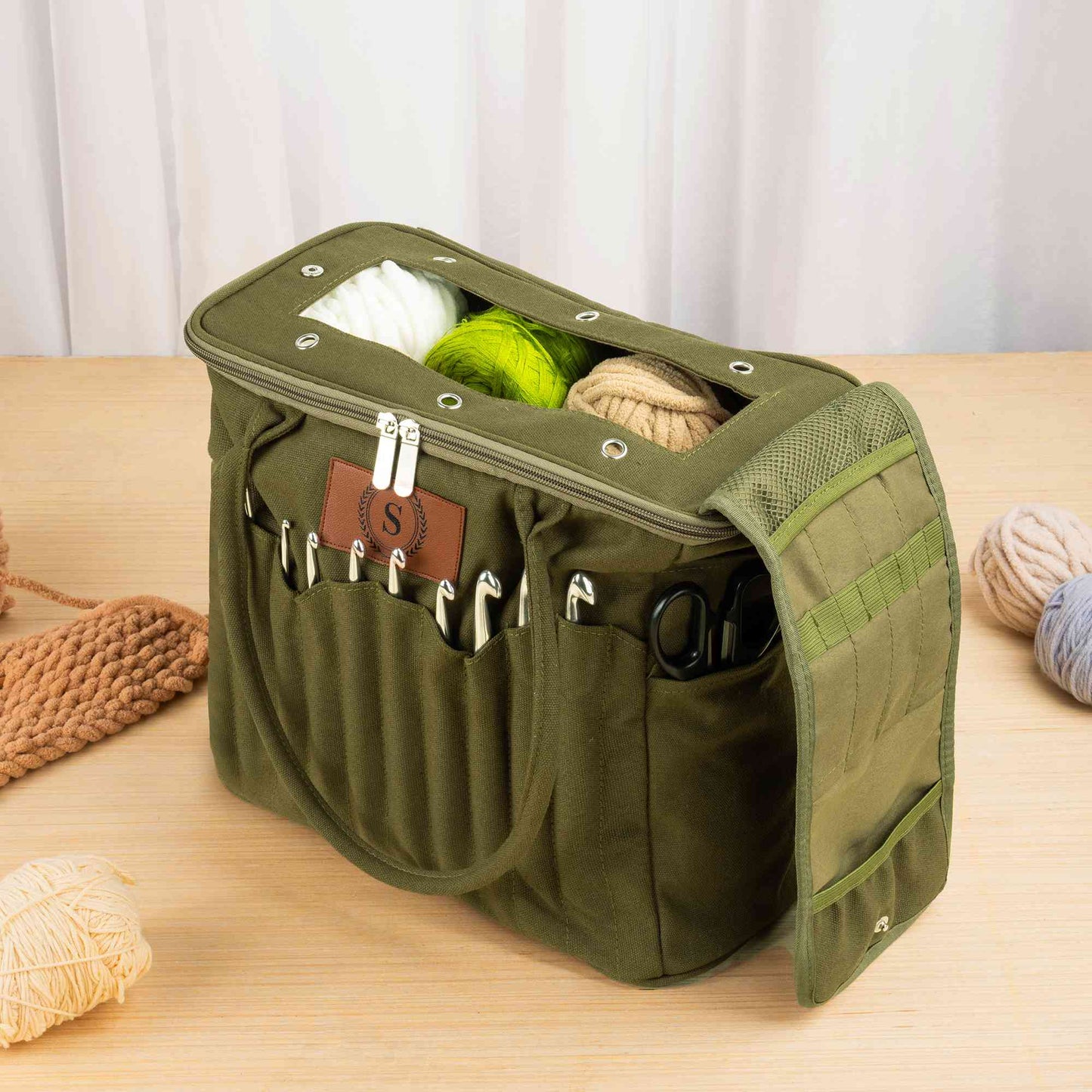 Personalized Knitting Bag with Name