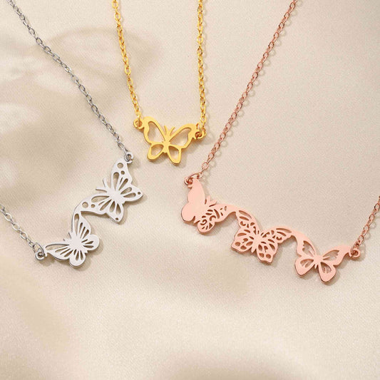Birth butterfly necklace photo 1