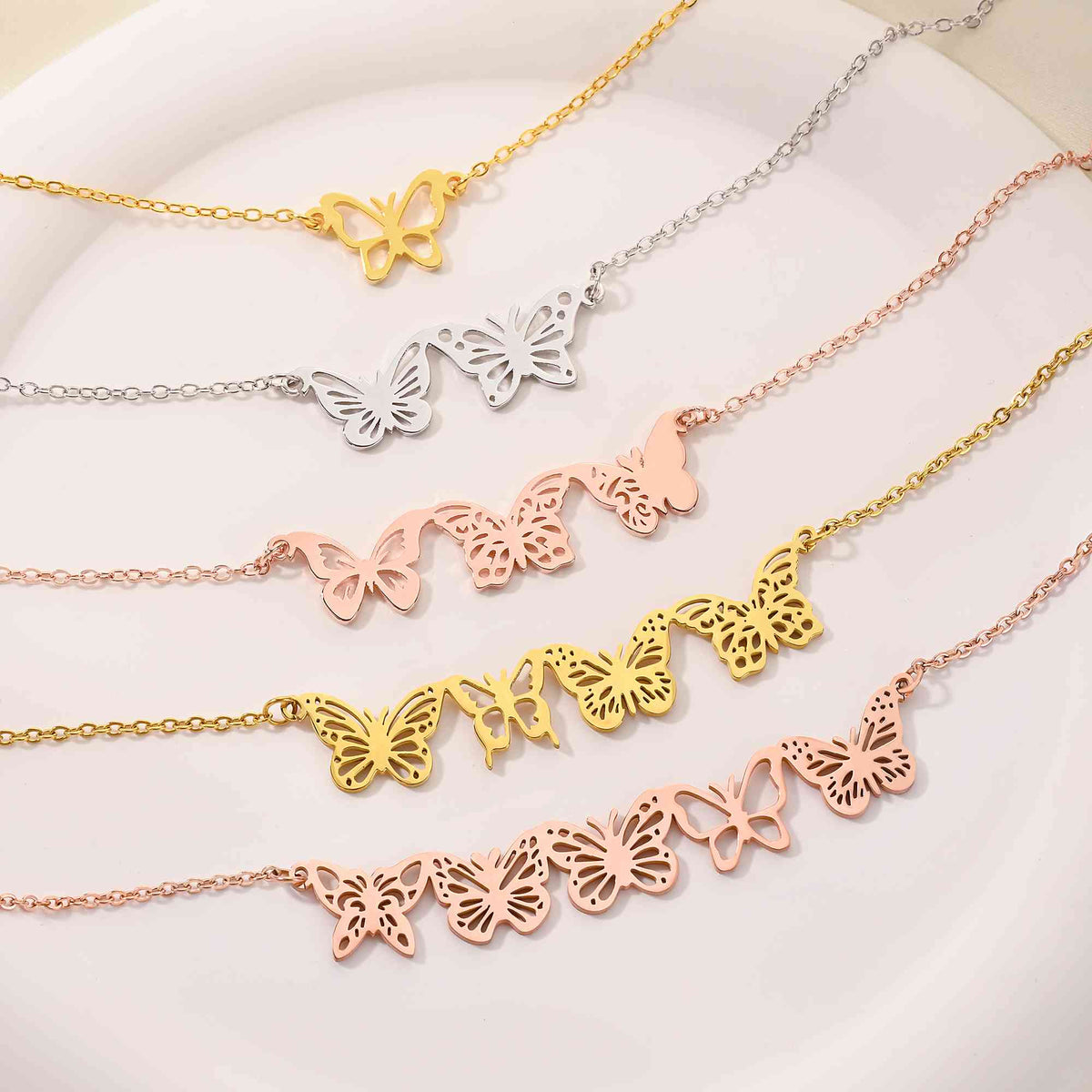 Birth butterfly necklace photo 3