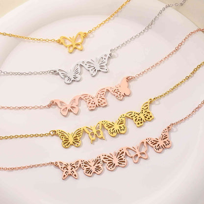 Birth butterfly necklace photo 3