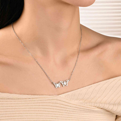 Birth butterfly necklace photo 6