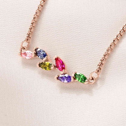 Marquise birthstone family bracelet photo 5