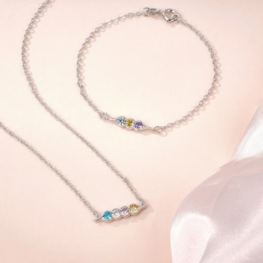 Peas in a pod birthstone jewelry photo 1