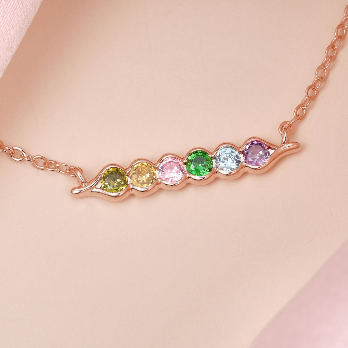 Peas in a pod birthstone jewelry photo 3