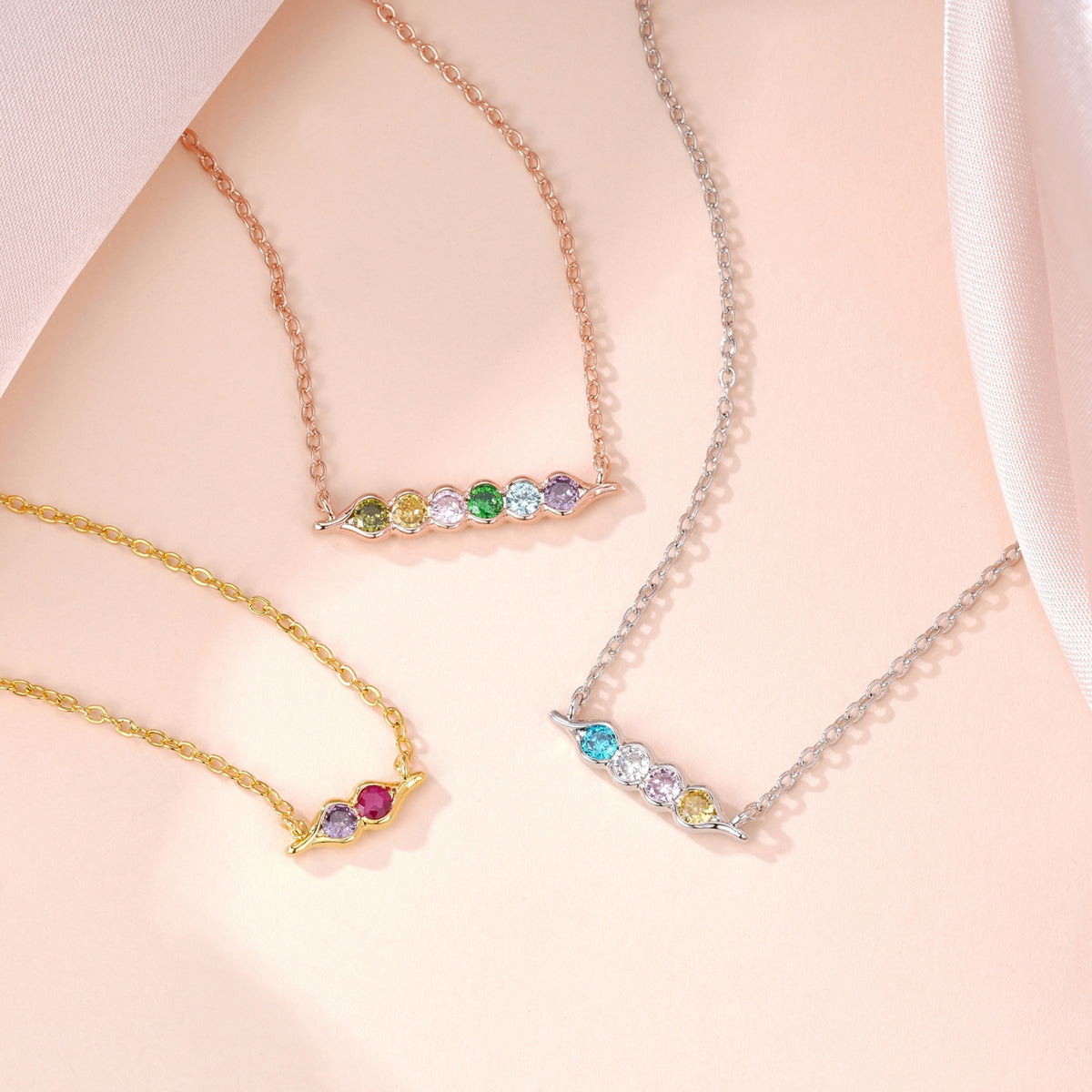 Peas in a pod birthstone jewelry photo 4