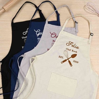 Personalized Embroidered Name Apron with Pockets, photo 2