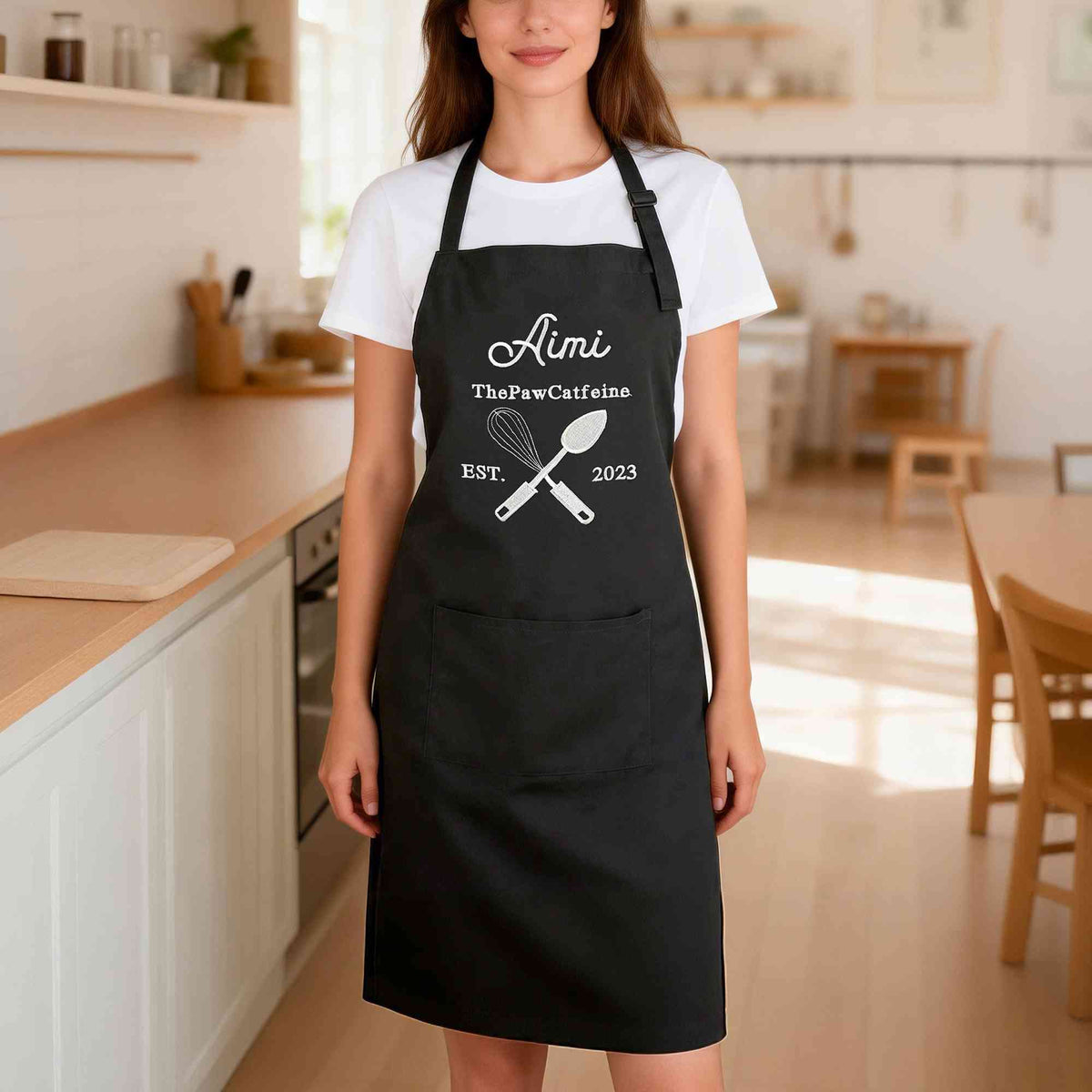 Personalized Embroidered Name Apron with Pockets, photo 6
