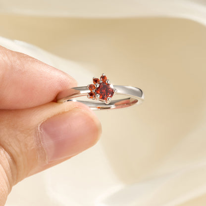 Cat paw birthstone ring photo 4