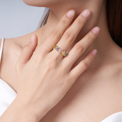 Cat paw birthstone ring photo 8