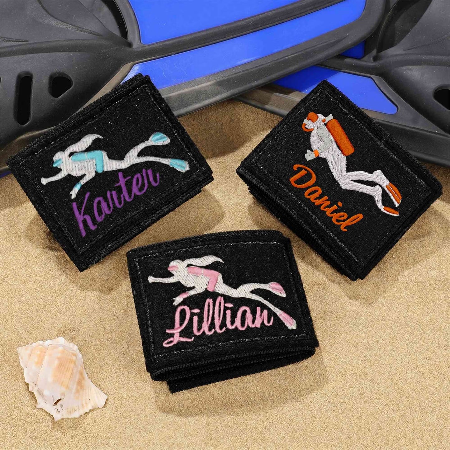 Embroidered Scuba Diving Identification Tag