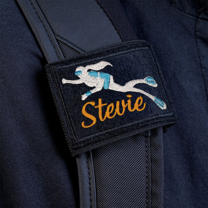 Embroidered Scuba Diving Identification Tag