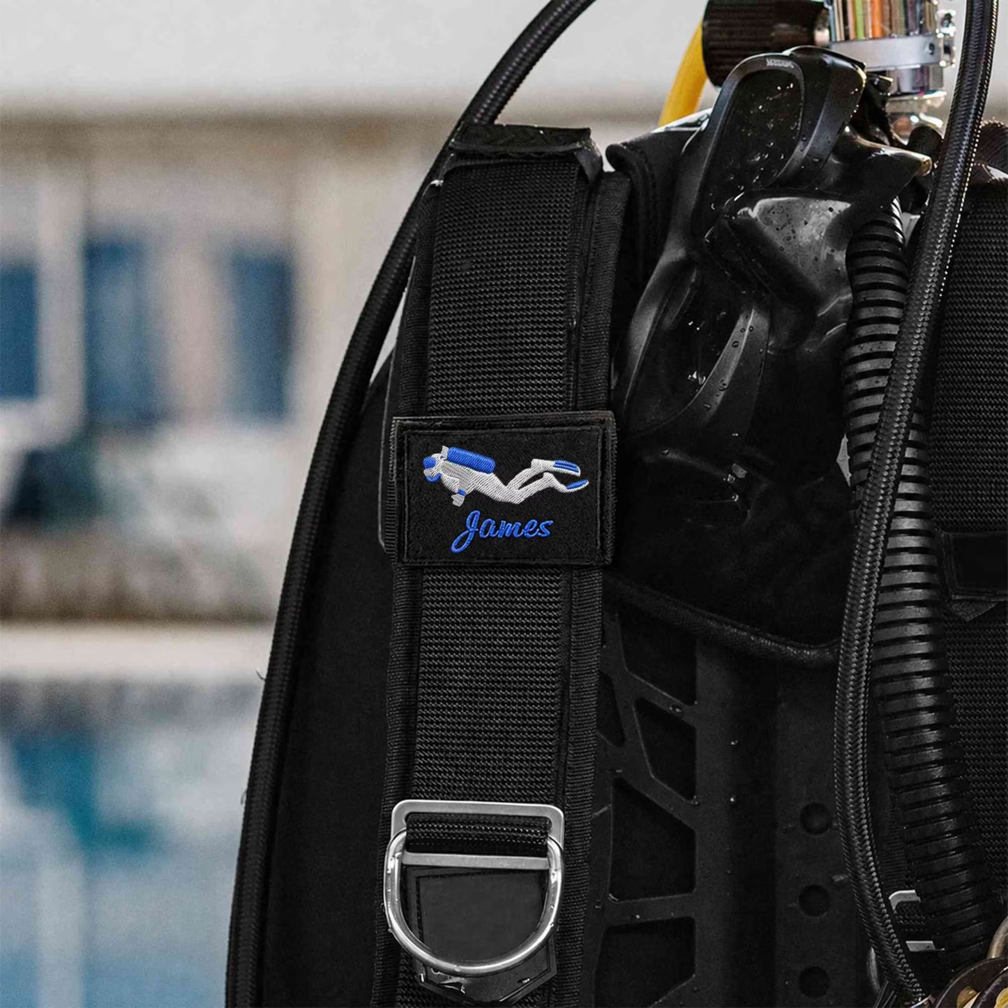 Embroidered Scuba Diving Identification Tag