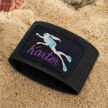 Embroidered Scuba Diving Identification Tag