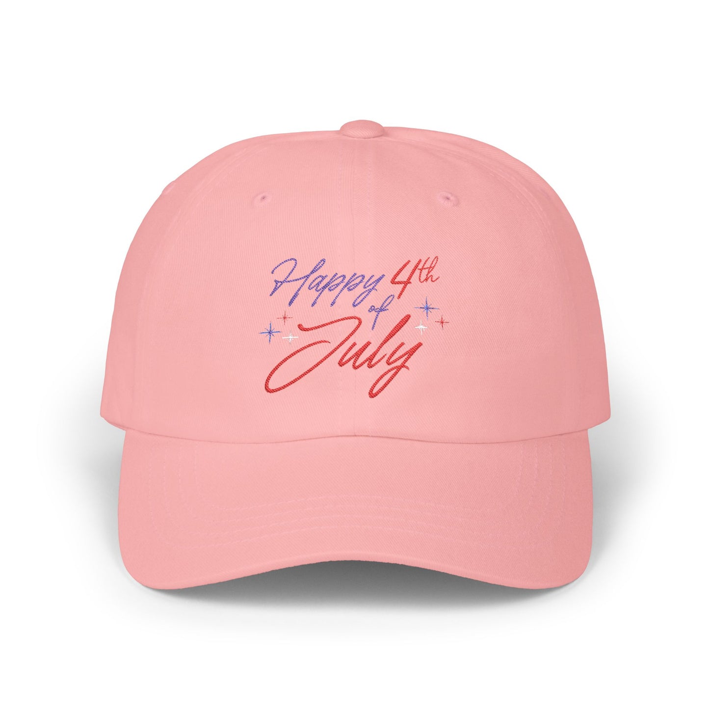 "Happy 4th of July" Classic Cotton Dad Cap