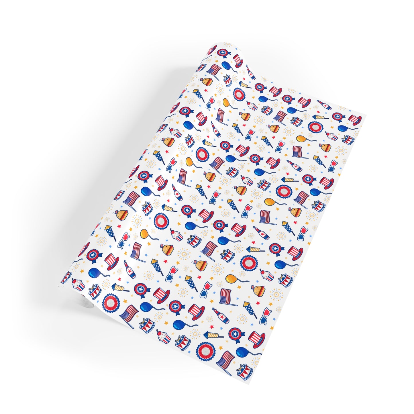4th of July Print Gift Wrapping Paper Roll