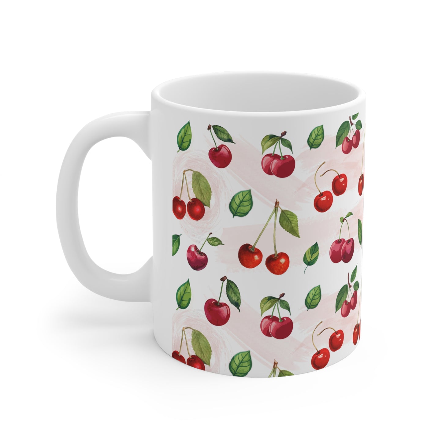 Cherry Watercolor Print 11oz Ceramic Mug
