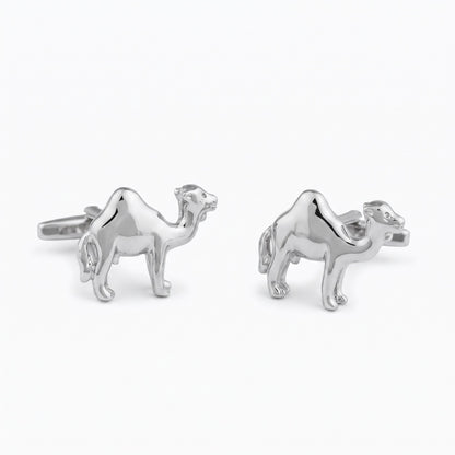 silver camel cufflinks