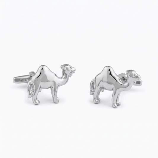 silver camel cufflinks