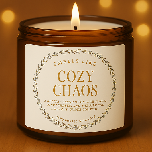 Cozy Chaos Scented Candle - 4oz and 9oz Soy Candle