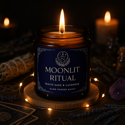 Moonlit Ritual Scented Candle - 4oz and 9oz Soy Wax Candle