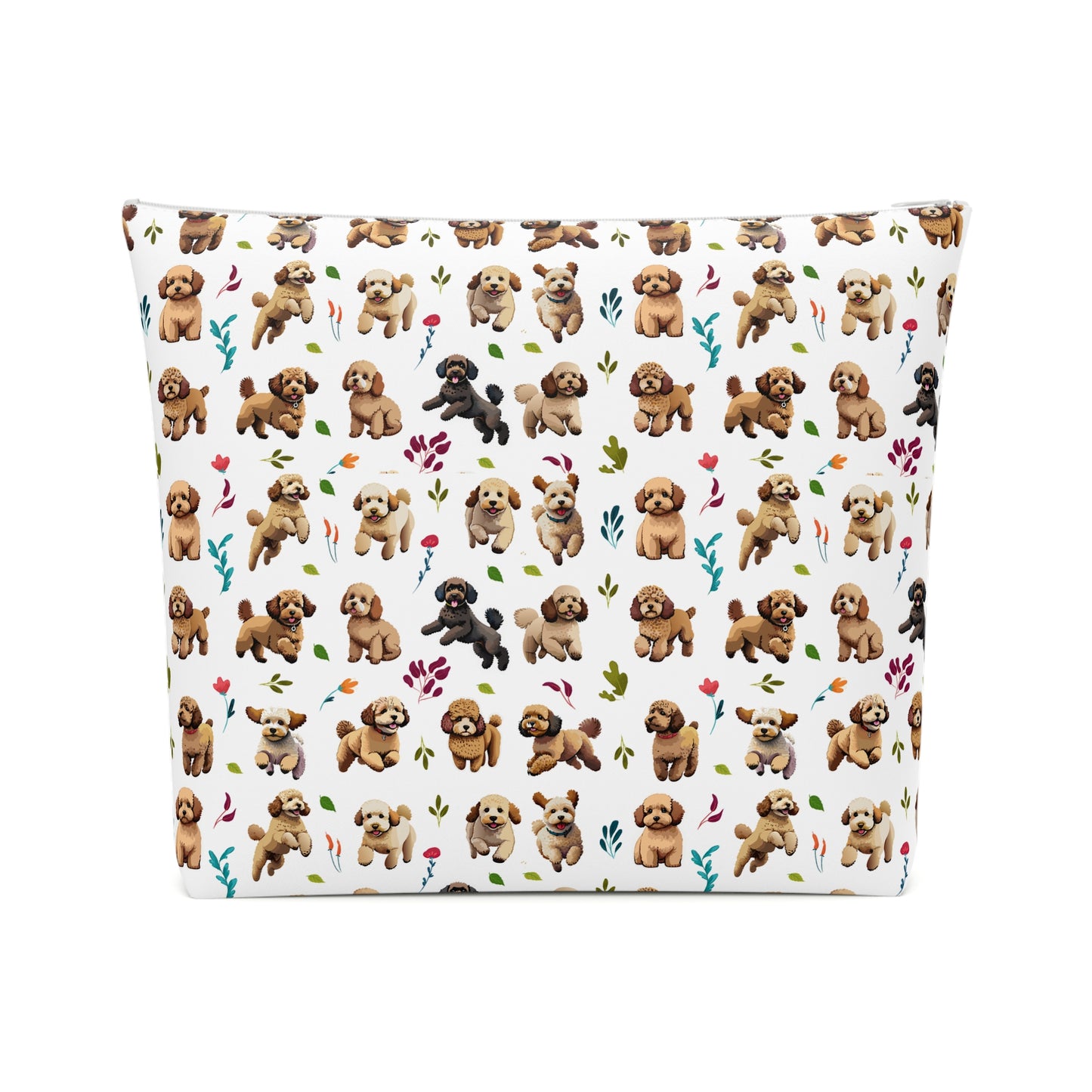 Cockapoo Print Cotton Cosmetic Bag/Makeup Travel Pouch
