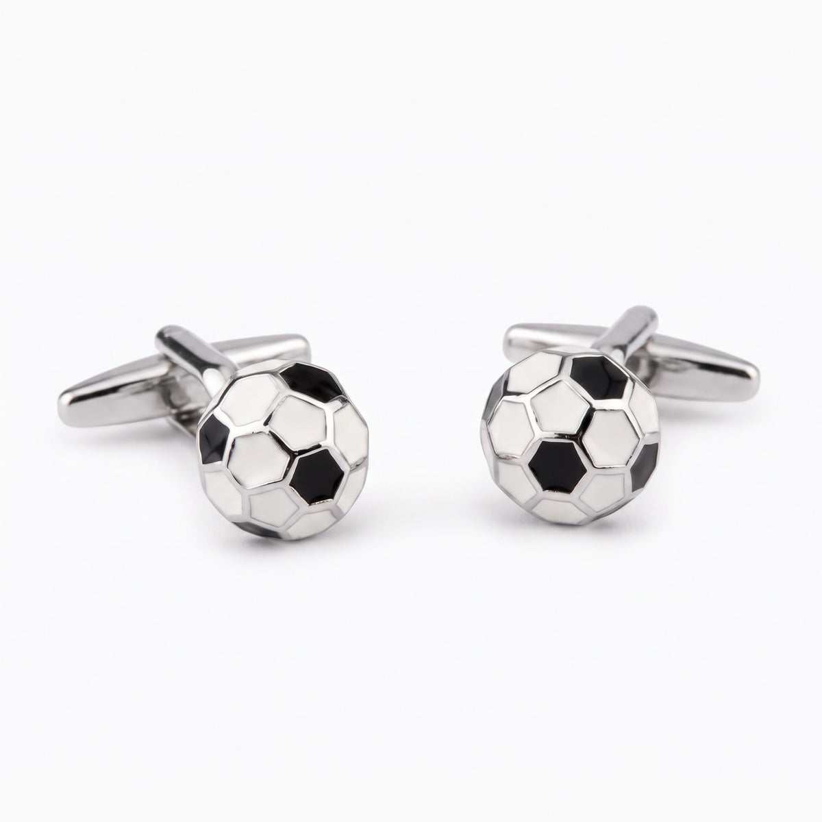 round soccer ball cufflinks