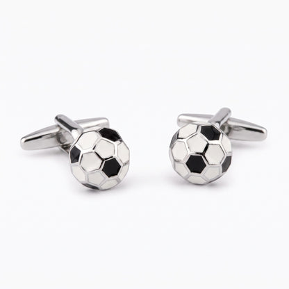 round soccer ball cufflinks