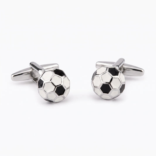 round soccer ball cufflinks