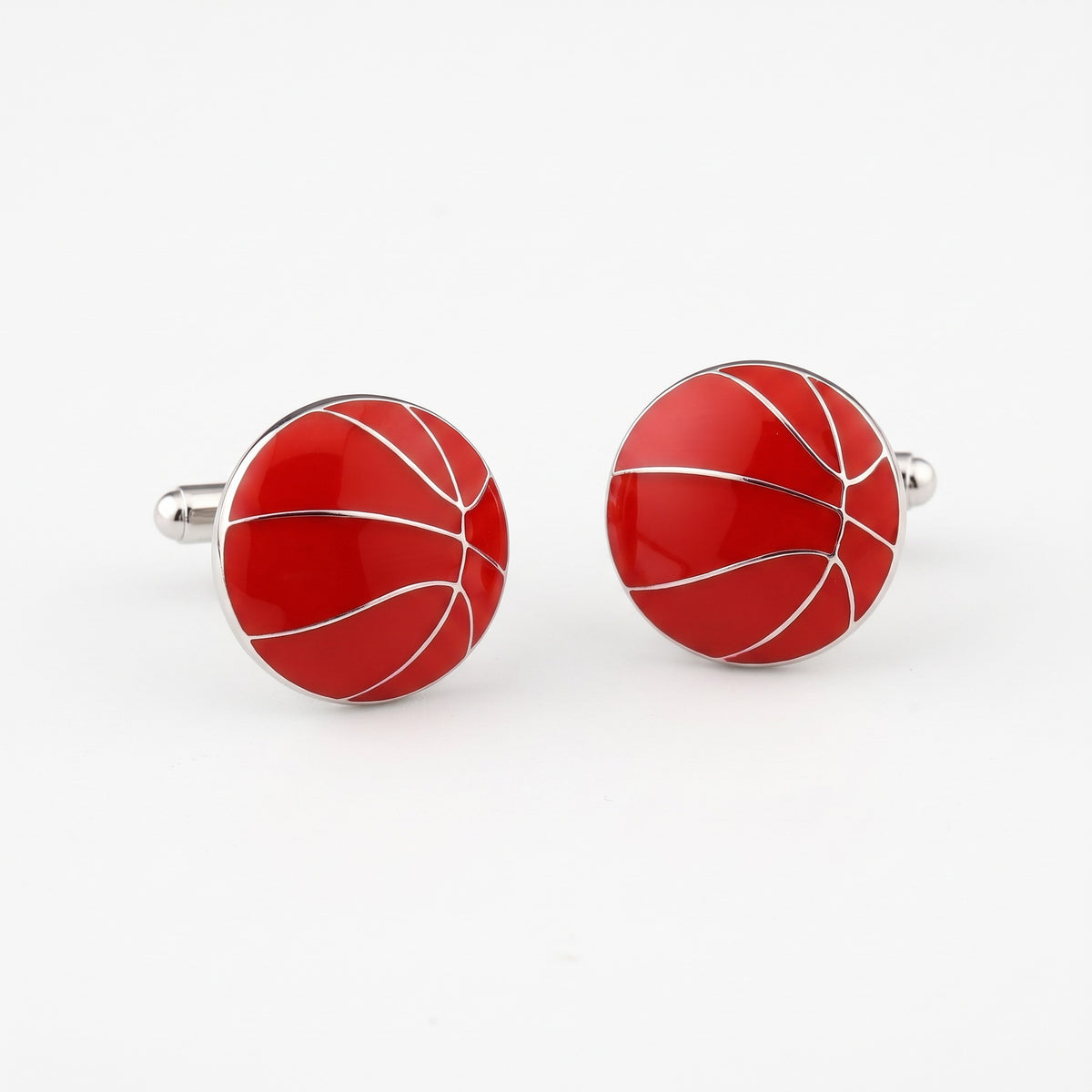 flat basketball cufflinks