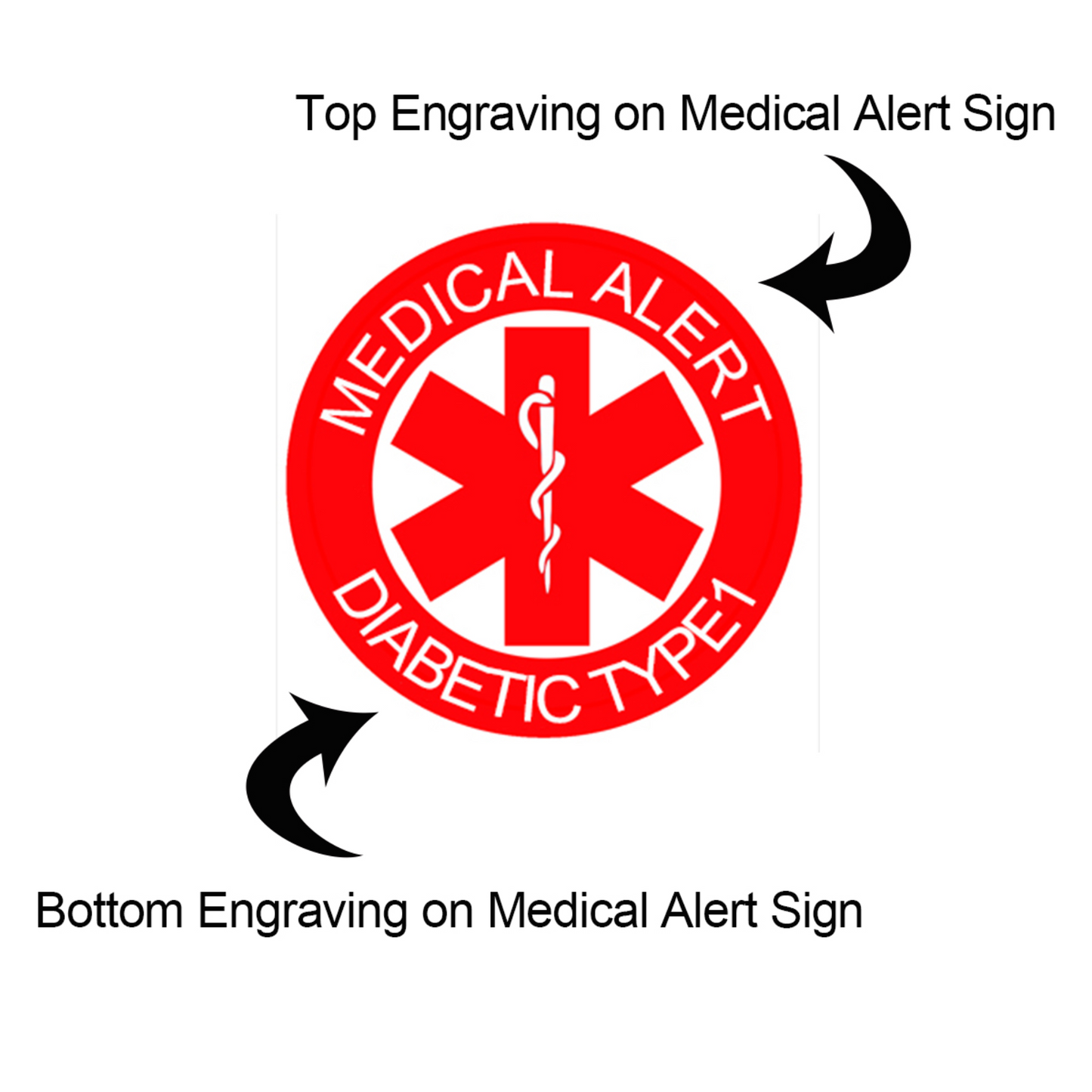Personalized Medical Alert Apple Watch Band with Sign
