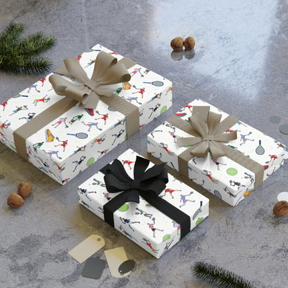 Tennis Print Gift Wrapping Paper Roll