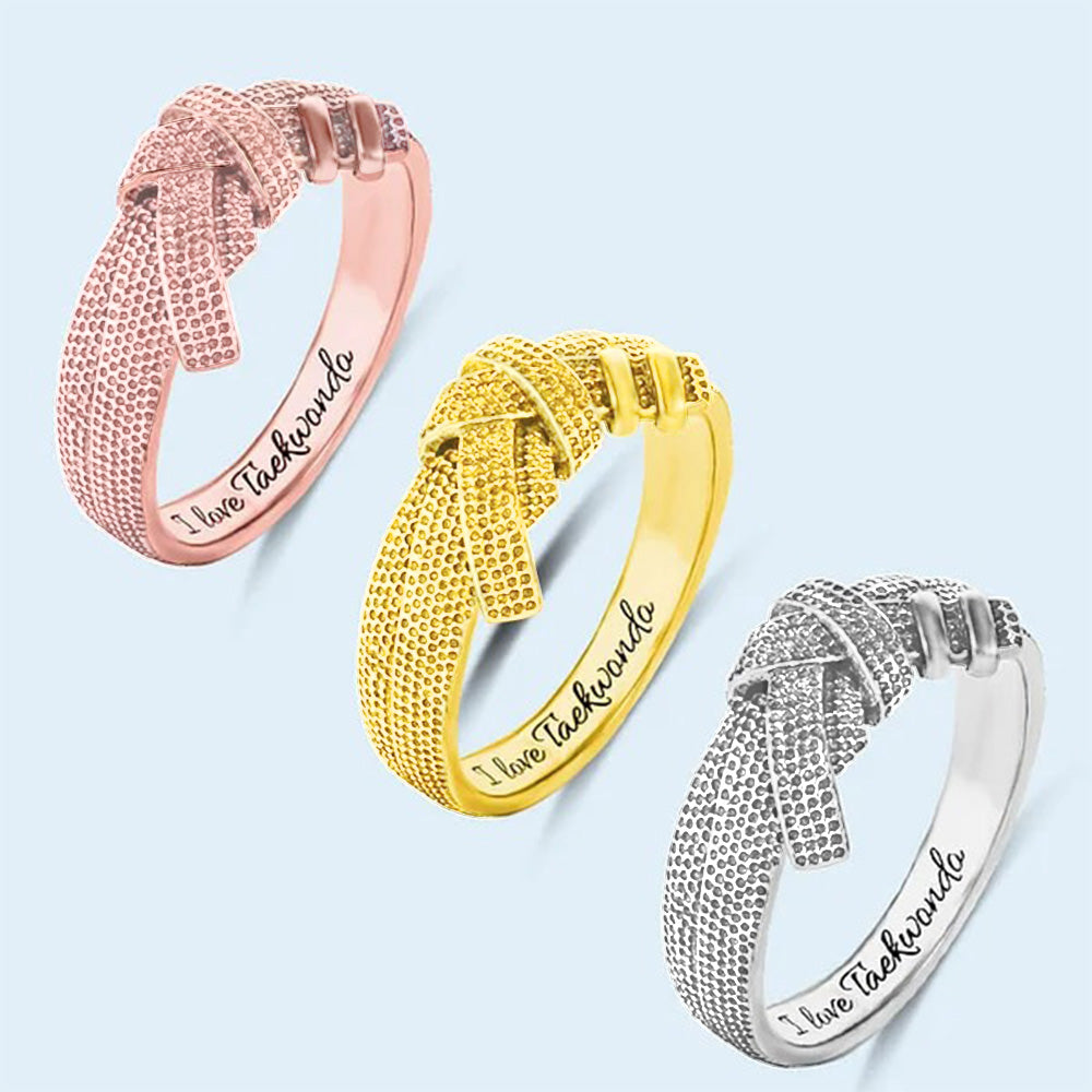 Personalized Martial Art Belt Ring