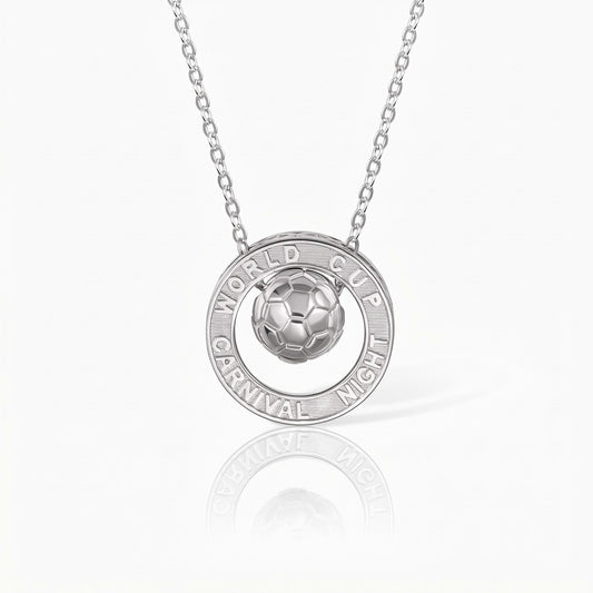 soccer hoop pendant necklace with name