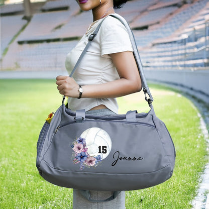 Custom Name Volleyball Duffle Bag